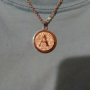 "A" Necklace